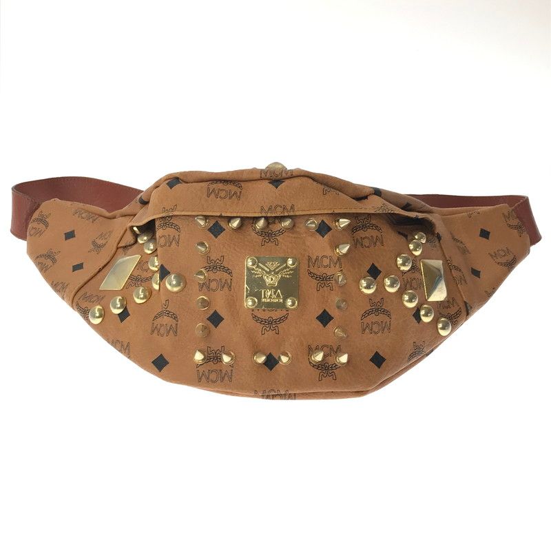 【中古品】 MCM エムシーエム × TISA PHENOMENON ティサ フェノメノン STUDS BODY BAG TAZBG-009 日本製 スタッズ ボディー バッグ カバン 【180-260611-rt-03-tagh】