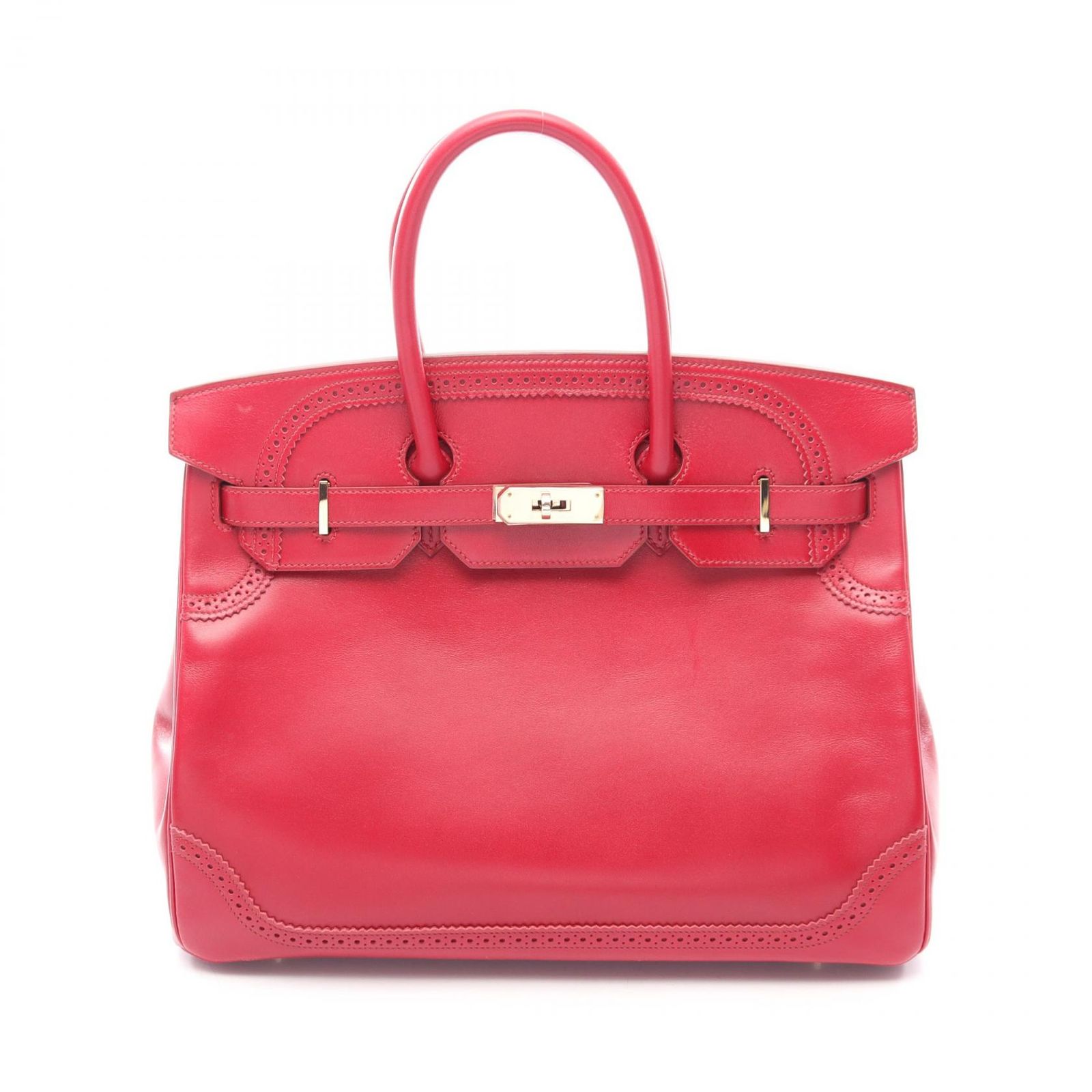 HERMES エルメス バーキン35 ギリーズ ルビー ハンドバッグ
