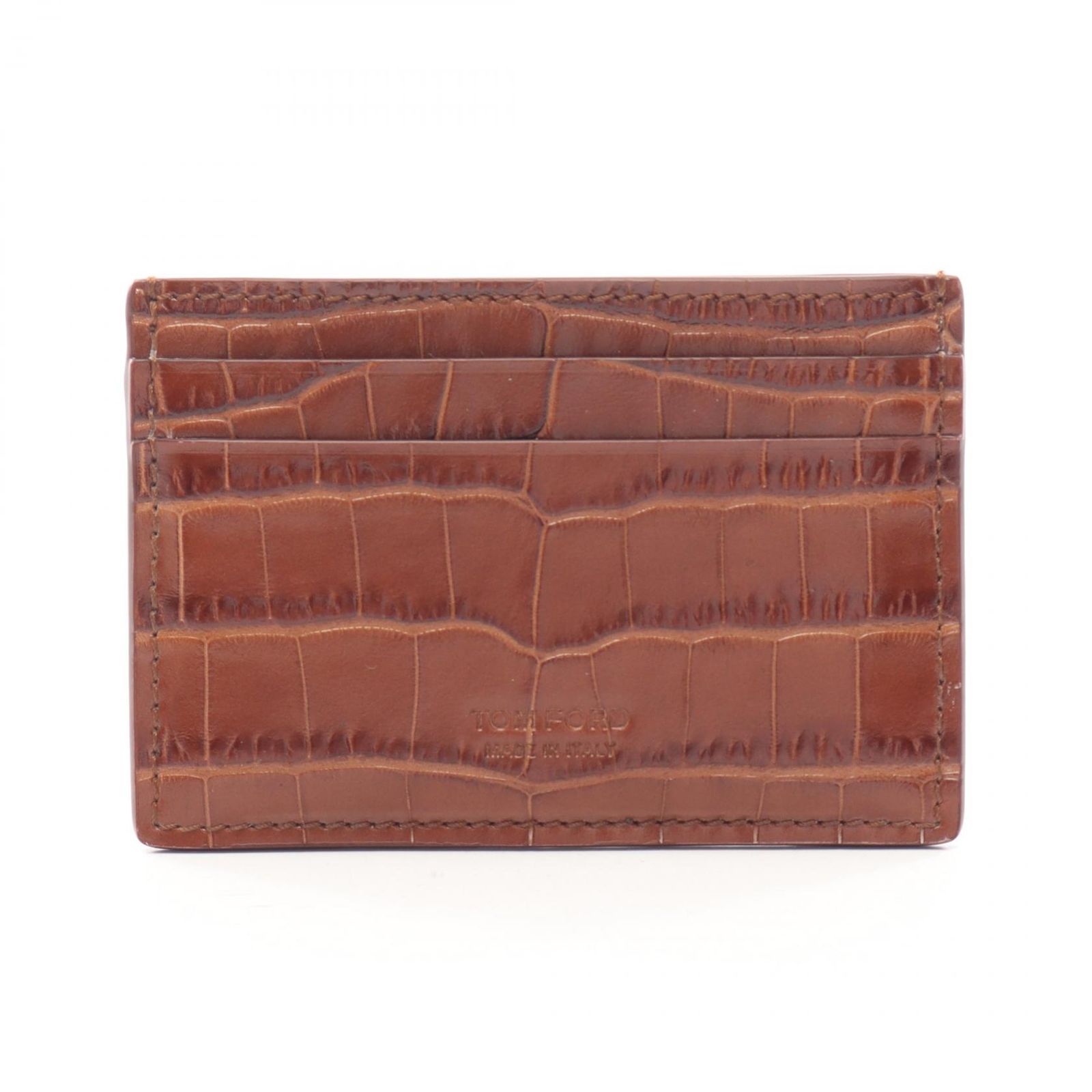TOM FORD トムフォード クロコ型押し カードケース