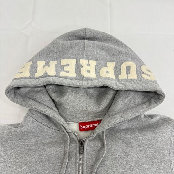 Supreme/シュプリーム【15AW】Felt Hooded Logo Zip Up Sweatshirt
