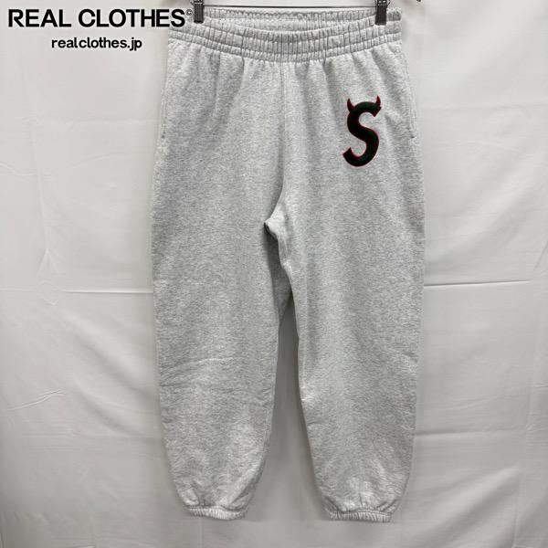Supreme/シュプリーム【26SS】Devil S Logo sweatpants/デビル Sロゴ スウェットパンツ/アッシュグレー/M