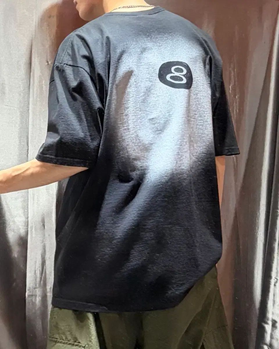 XL STUSSY 8ボール フェイディング プリント 半袖