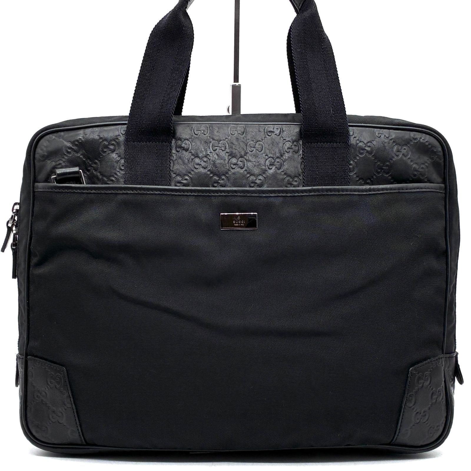 美品 グッチ GUCCI ビジネスバッグ ブリーフケース 2way ショルダー