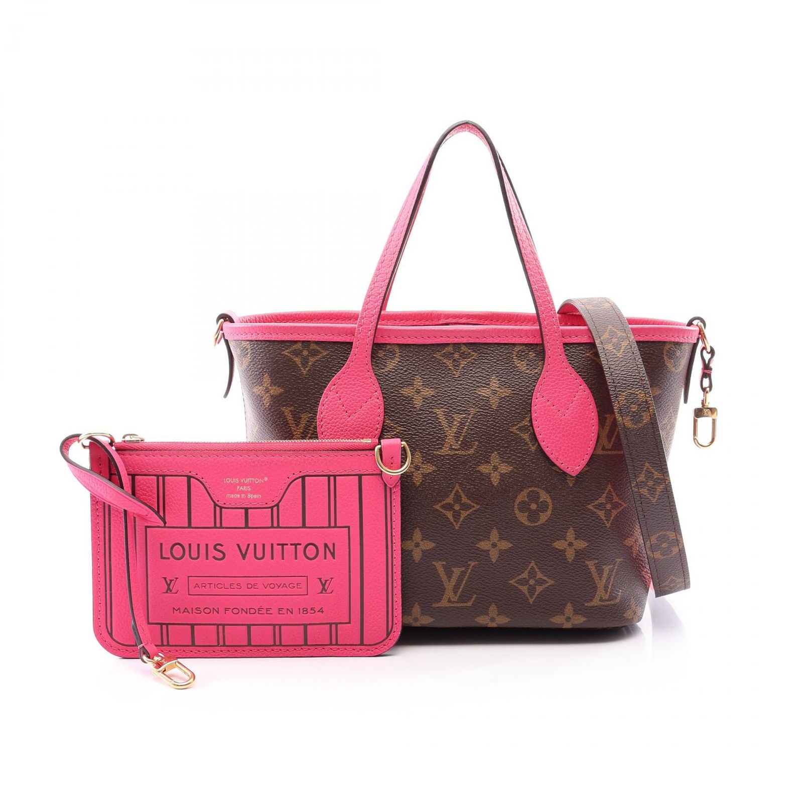 LOUIS VUITTON ルイ・ヴィトン ネヴァーフル インサイドアウトBB モノグラム リバーシブル 2WAY トートバッグ