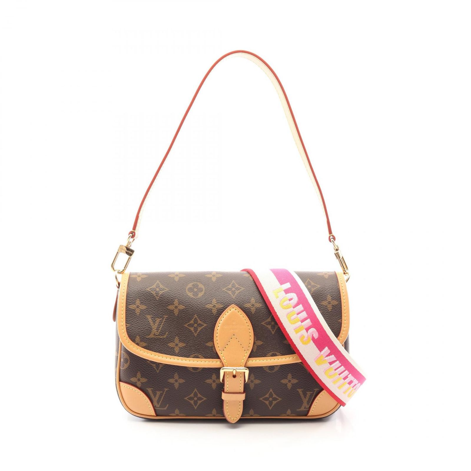 LOUIS VUITTON ルイ・ヴィトン ディアヌ NM PM モノグラム フューシャ 2WAY ショルダーバッグ