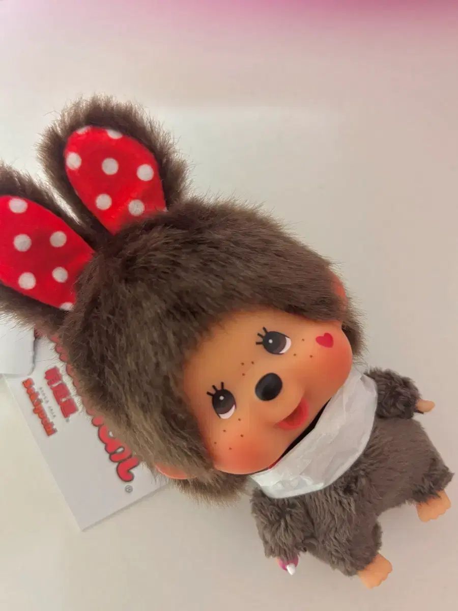 モンチッチ ミッキー バニー レッド ドット キーホルダー人形 新品