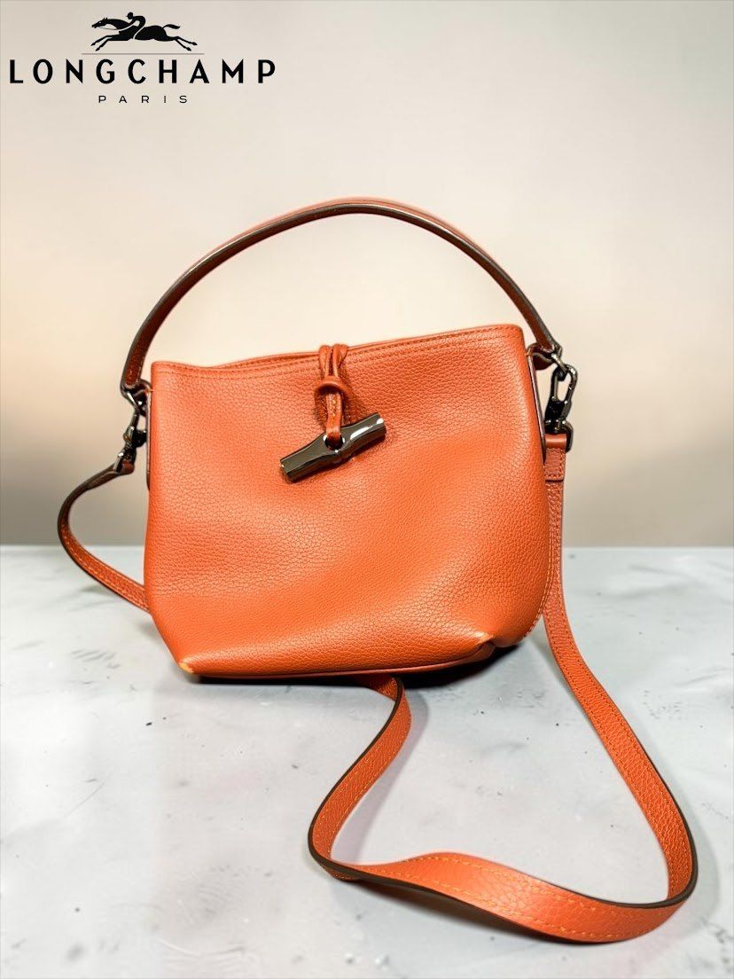 ★ LONGCHAMP ロンシャン ROSEAU ロゾ 2WAY ハンドバッグ ショルダーバッグ レザー