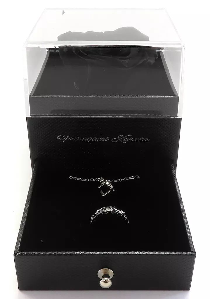 【中古】銀製品・指輪・アクセサリー 山神カルタ ローズボックス入りリング＆ネックレスセット 「バーチャルYouTuber にじさんじ ジューンブライド2024 ～Rose Ribbon Knot～」