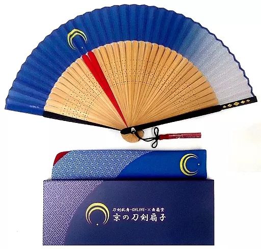 【中古】扇子(キャラクター) 三日月宗近 京の刀剣扇子 「刀剣乱舞-ONLINE- 京の軌跡スタンプラリー 弐」 東映太秦映画村グッズ 受注生産限定