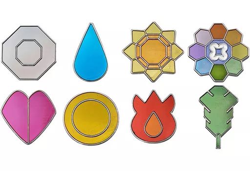 【中古】バッジ・ピンズ(キャラクター) 全8種セット 「ポケットモンスター ポケモンジムバッジ ～カントー編～」