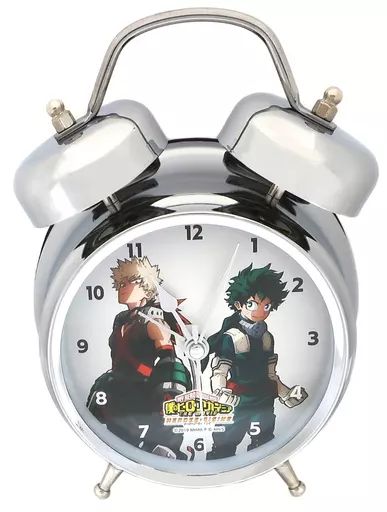 【中古】置き時計・壁掛け時計 緑谷出久&爆豪勝己 音声入り目覚まし時計 「僕のヒーローアカデミア THE MOVIE ヒーローズ:ライジング」