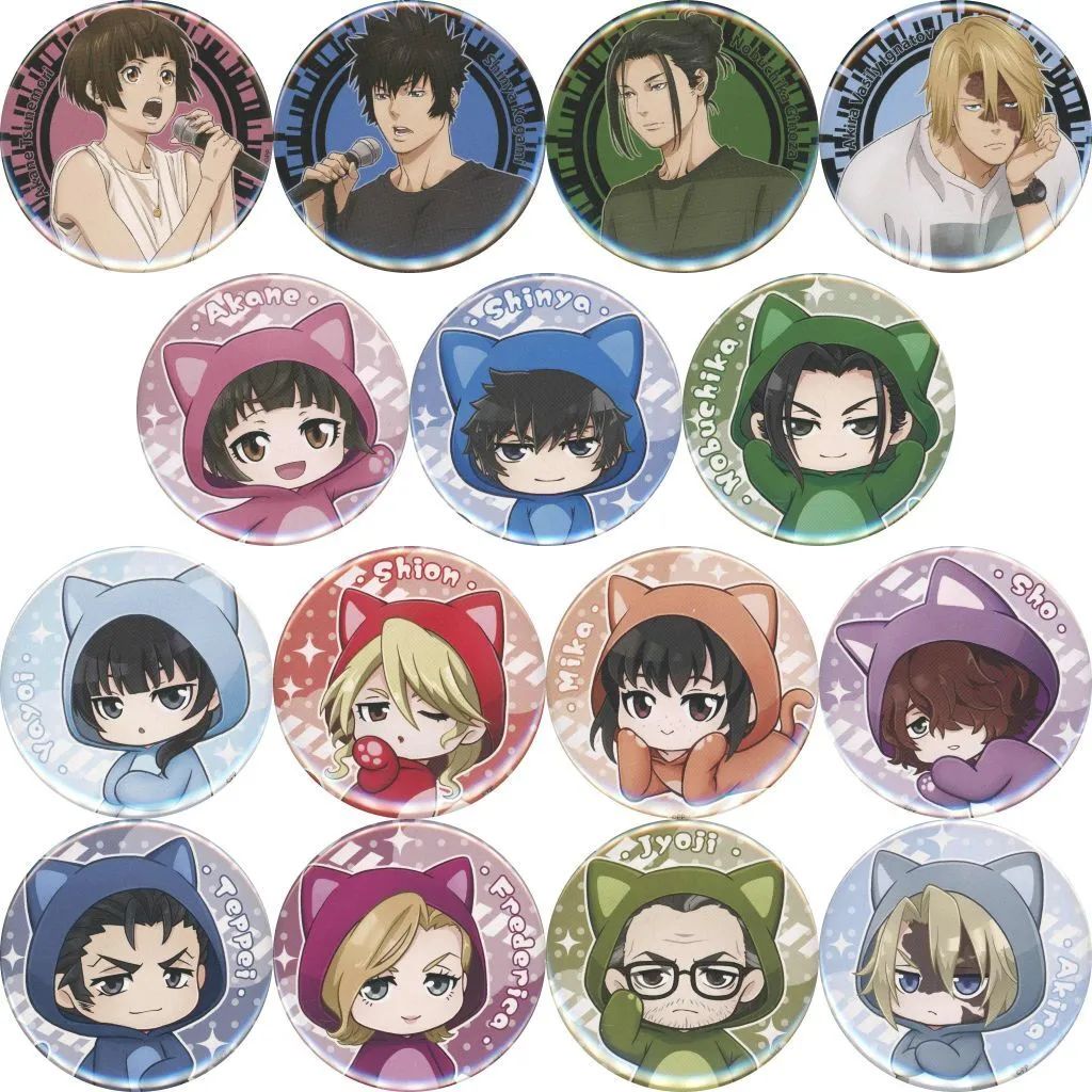 【中古】バッジ・ビンズ 全15種セット 「劇場版 PSYCHO-PASS サイコパス PROVIDENCE×カラオケまねきねこ 缶バッジ」