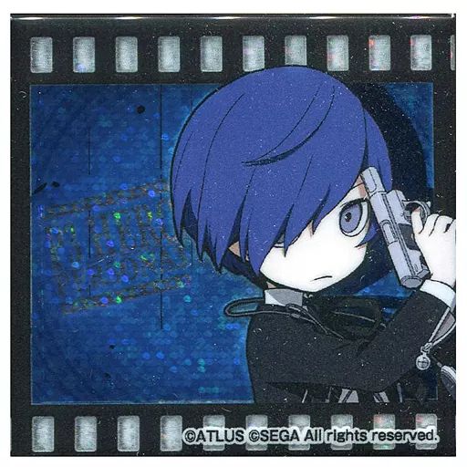 【中古】バッジ・ピンズ(キャラクター) P3主人公 「セガコラボカフェ ペルソナQ2 ニューシネマ ラビリンス スクエアホロ缶バッジC」