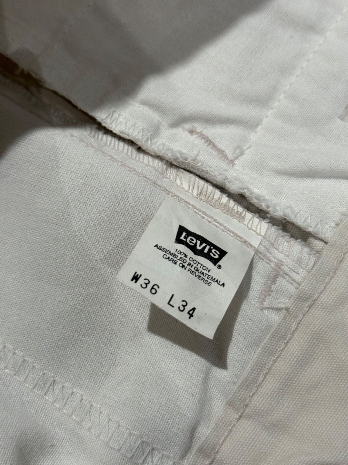 1999y Levi's DRY GOODS BAGGY PANTS WITH CARGO POCKETS SIZE : W37.5