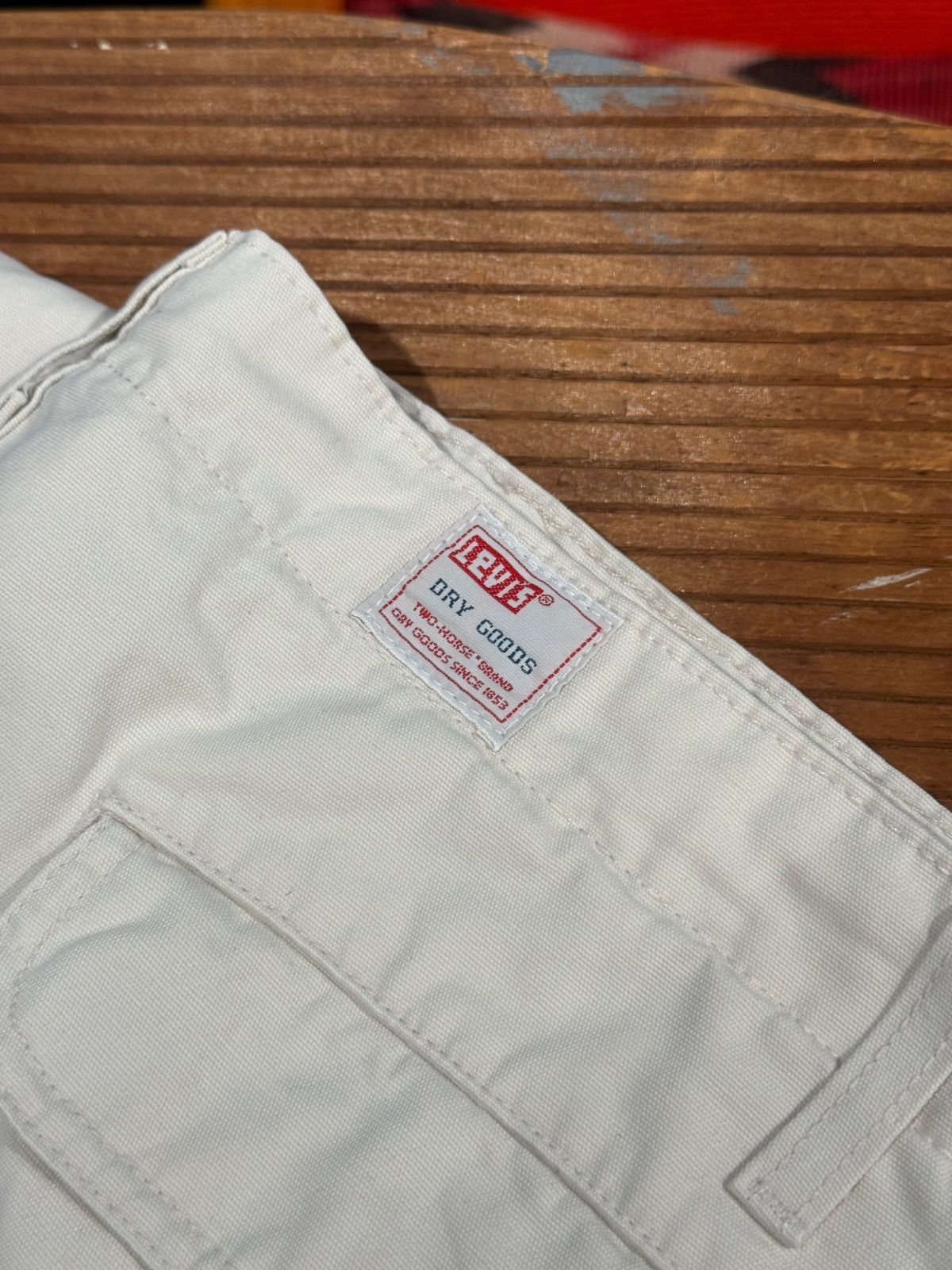 90s Levi's Dry Goods ベイカーパンツ 1999年3月製造 1999y Levi's DRY GOODS BAGGY PANTS WITH CARGO POCKETS SIZE : W37.5
