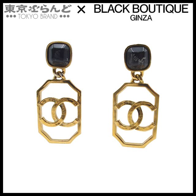 シャネル CHANEL ピアス ゴールド メタル ビジュー ココマーク ヴィンテージ コスチュームジュエリー L20K レディース 001014017