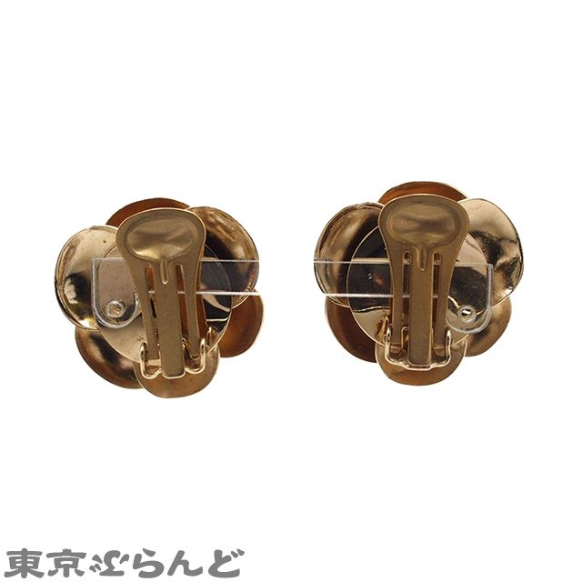 シャネル CHANEL カメリア オフホワイト メタル ココマーク 