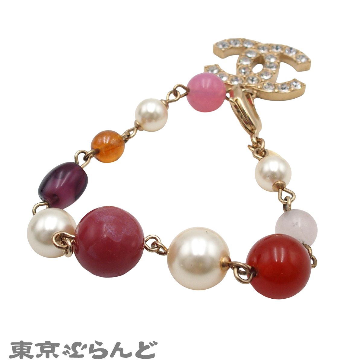 シャネル CHANEL ブレスレット マルチカラー メタル ココマーク 