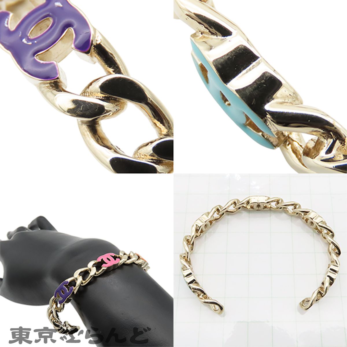 シャネル CHANEL バングル ゴールド メタル ココマーク GP B24C 