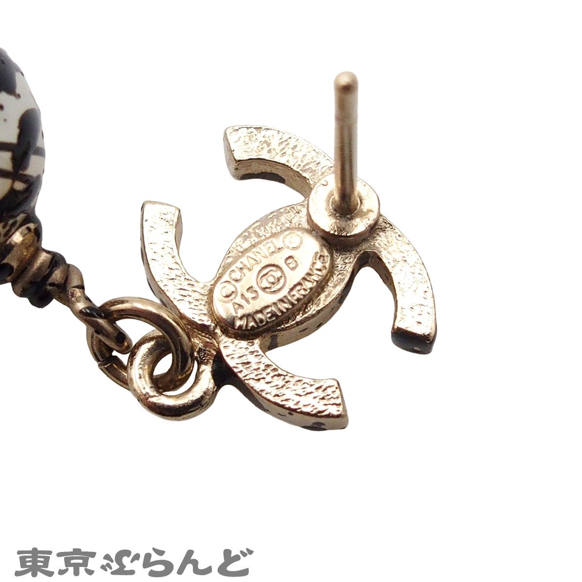 シャネル CHANEL ピアス ライトゴールド メタル ココマーク フェイク