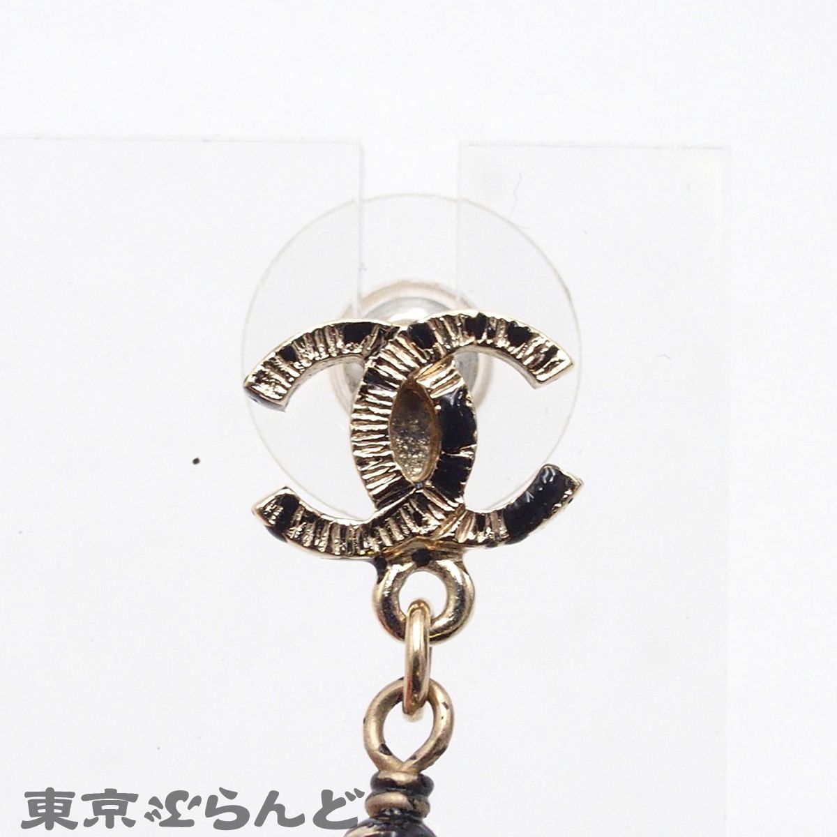 シャネル CHANEL ピアス ライトゴールド メタル ココマーク フェイク