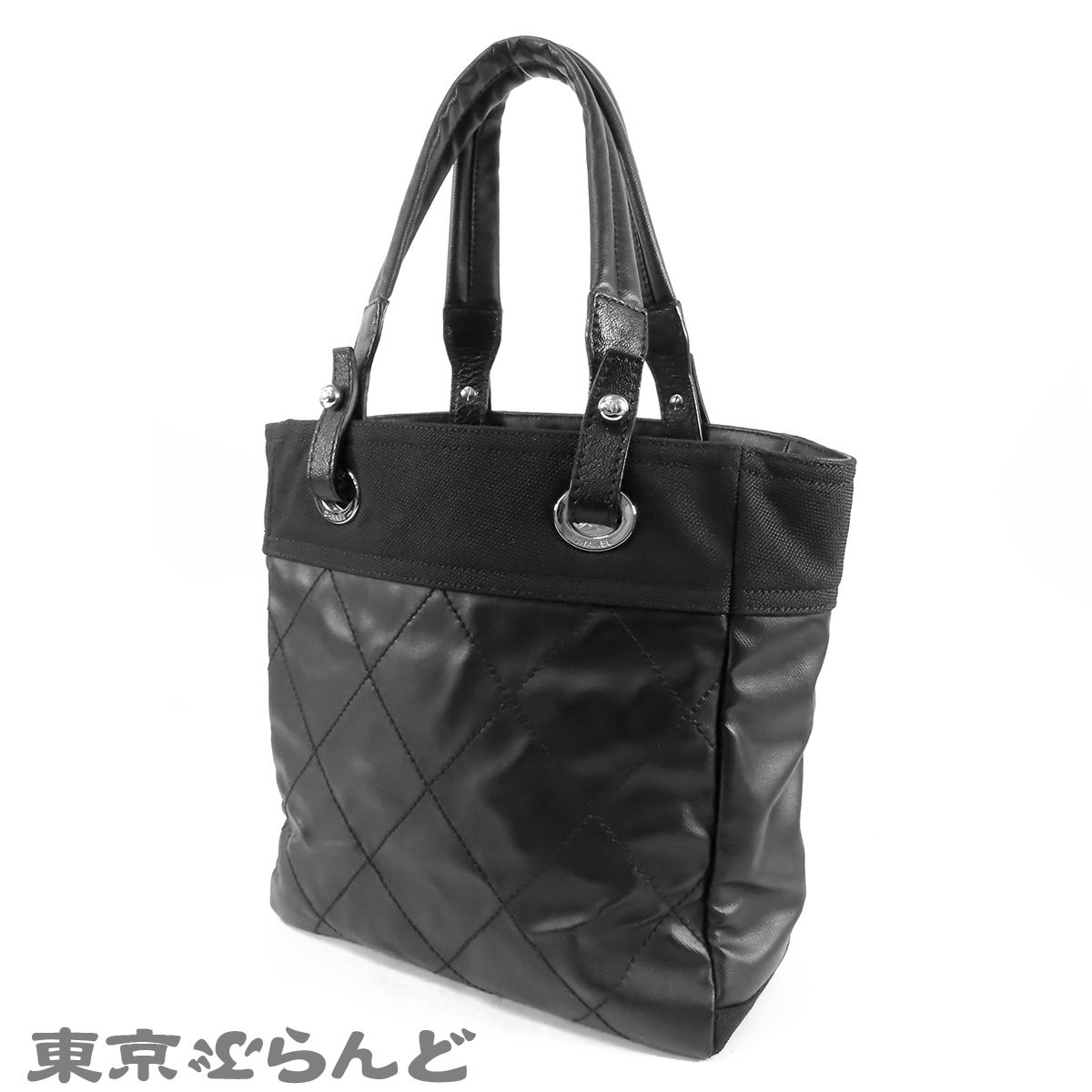 シャネル CHANEL パリビアリッツ PM A34208 ブラック 黒 シルバー金具