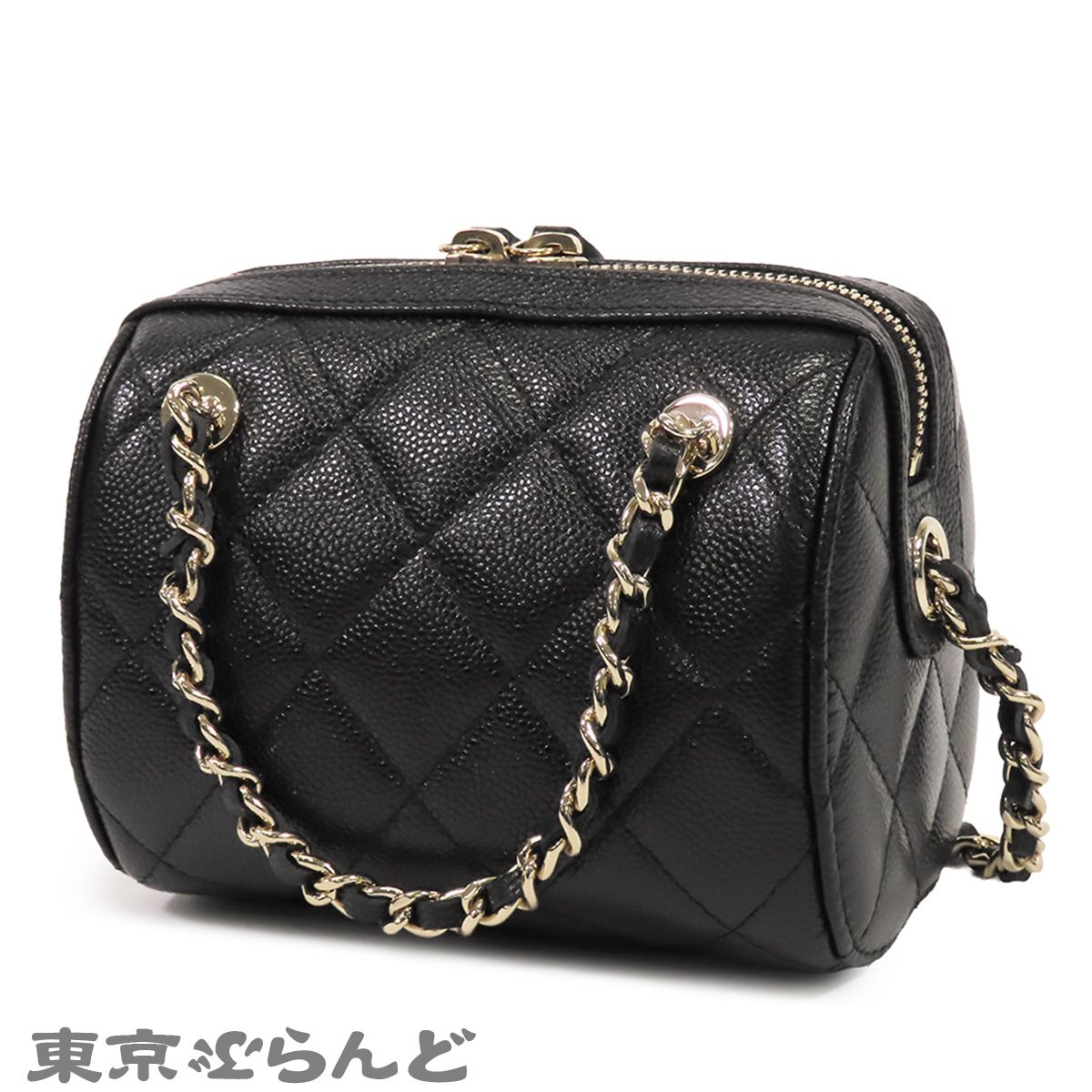 シャネル CHANEL チェーンバッグ AP4898 ブラック 黒 ゴールド金具