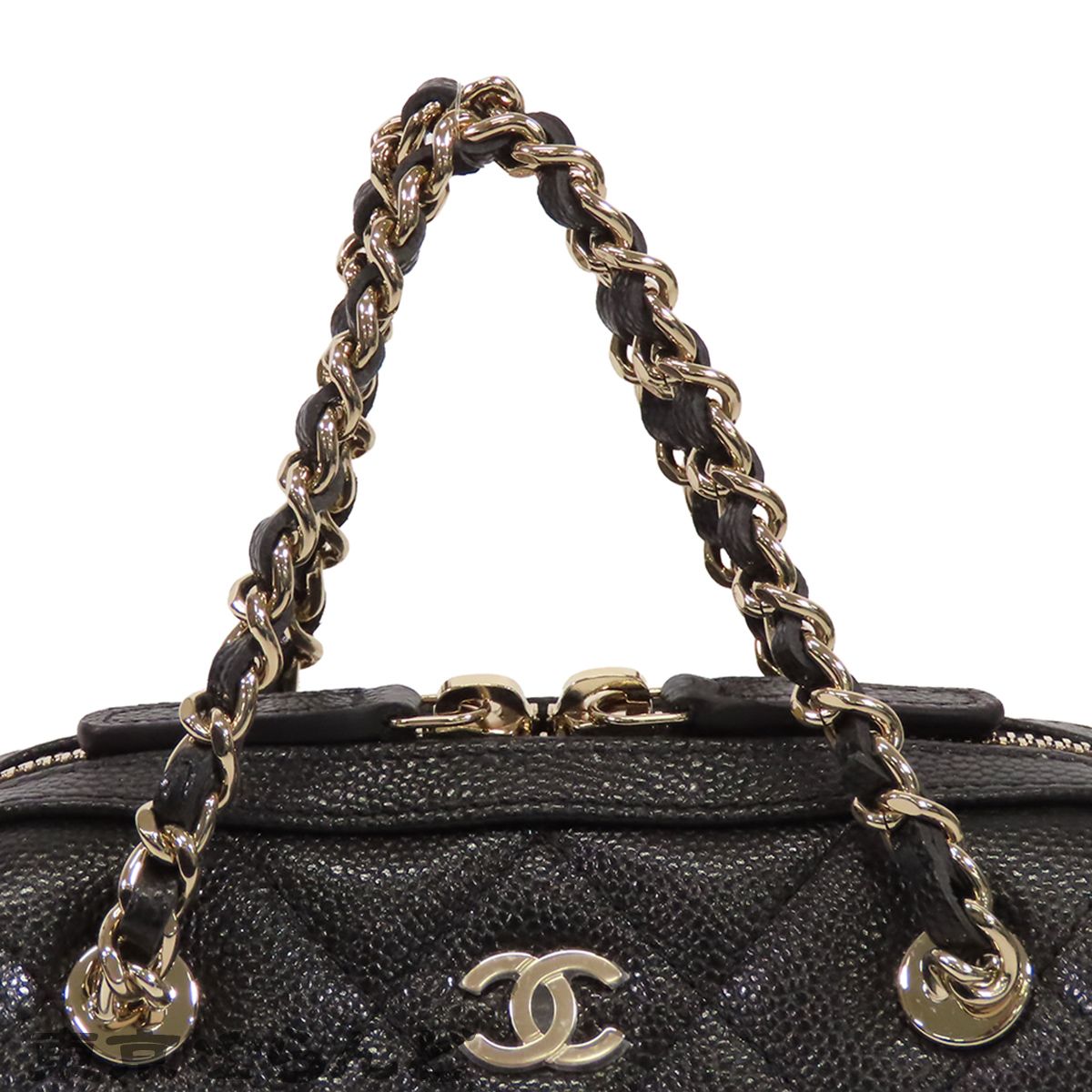 CHANEL 2way バッグパック シャネル CHANEL チェーンバッグ AP4898 ブラック 黒 ゴールド金具