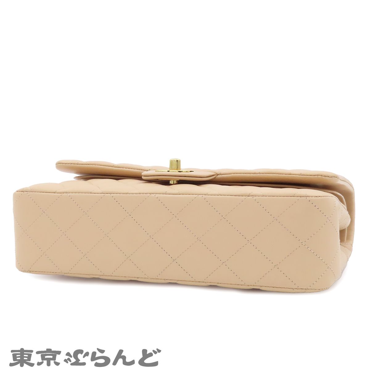 シャネル CHANEL ショルダーバッグ A01113 ベージュ ゴールド金具 