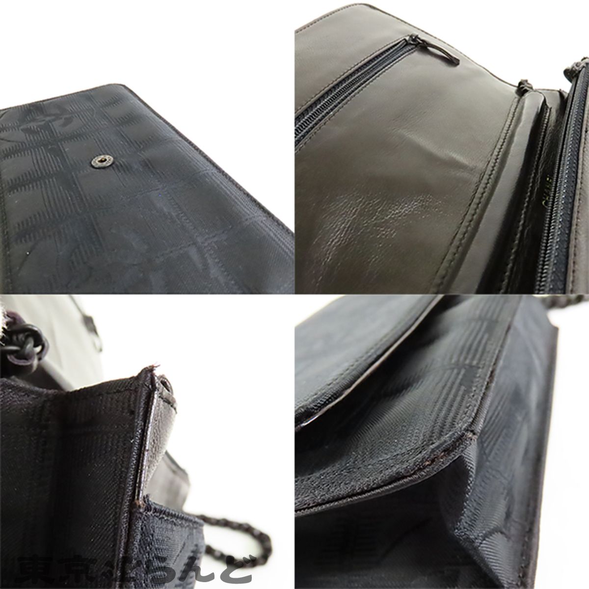 シャネル CHANEL ニュートラベルライン 長財布 A15772 ブラック 黒