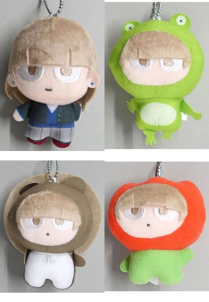 【中古】ぬいぐるみマスコット・ぬいぐるみバッジ 全4種セット マスコットキーチェーン 小雪 「氷の城壁」