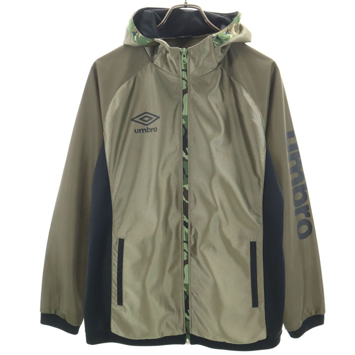 美品 umbro アンブロ ジップジャケット L カーキ系 メンズ 古着 - メルカリ