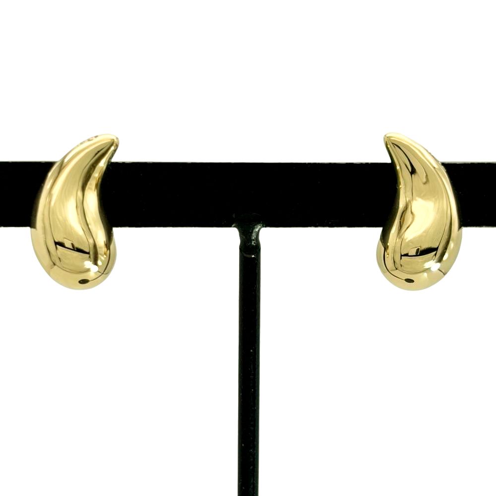 ティファニー Tiffany&Co. ティアドロップ ピアス K18YG 4.2g イエローゴールド エルサペレッティ レディース【中古】