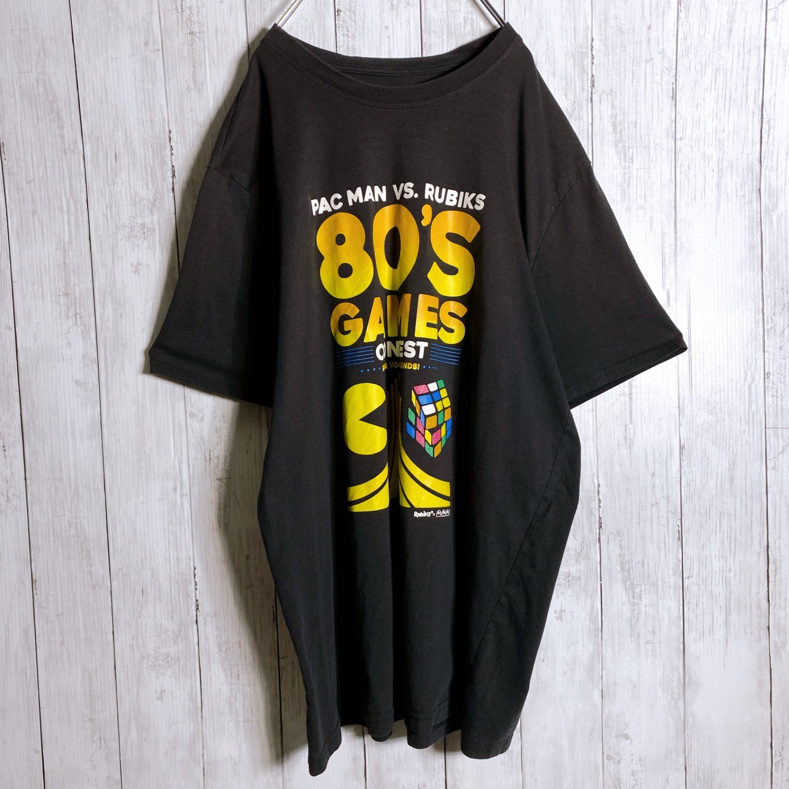 PAC-MAN/80'S GAMES】現行復刻 PAC-MAN パックマン 半袖Tシャツ ゲーム