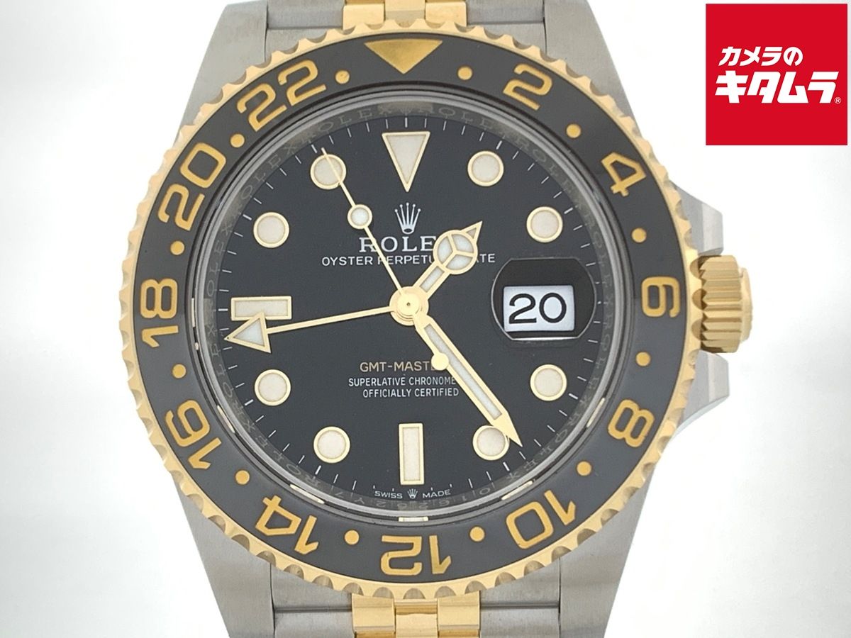 【中古】 【新品同様】 ロレックス(ROLEX) GMTマスターII ブラック 126713GRNR ステンレス/イエローゴールド JB