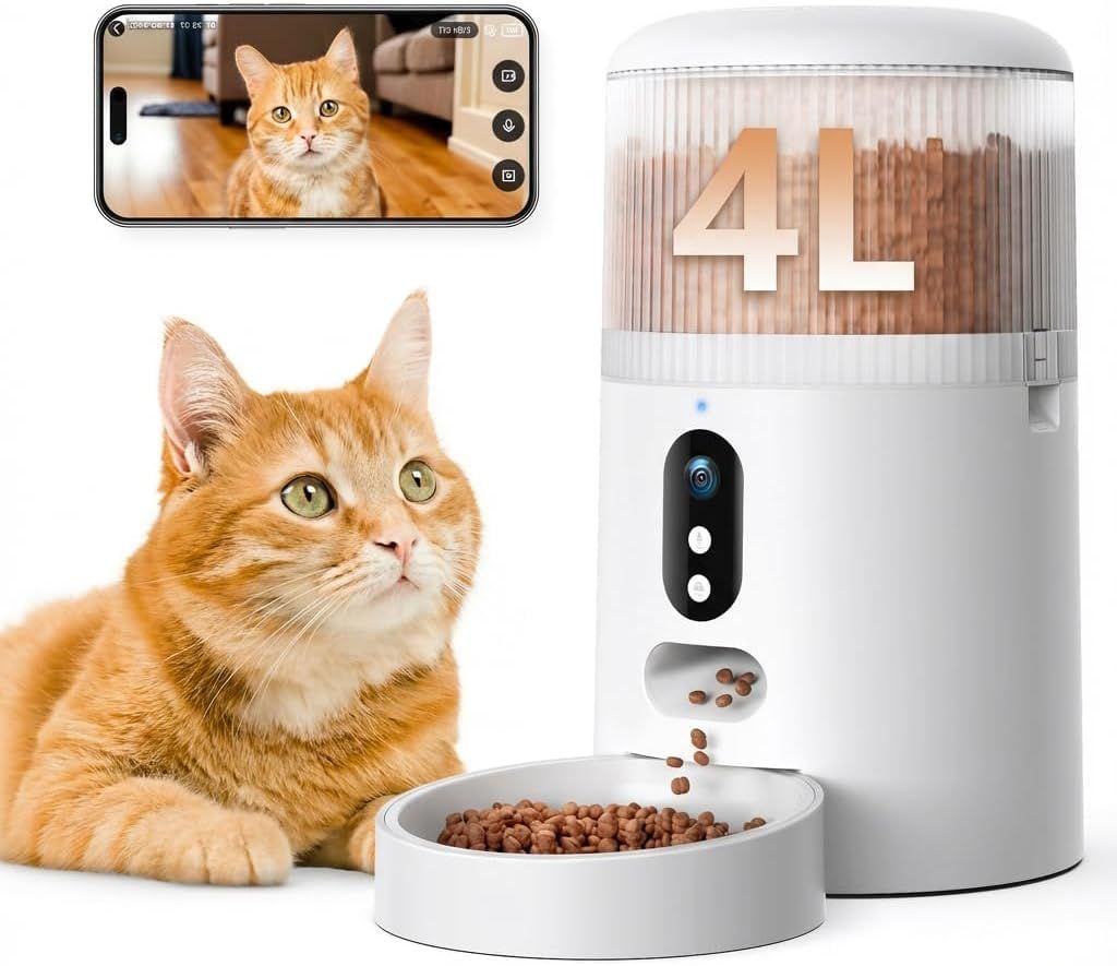 【新品】自動給餌器 猫 犬 カメラ付き 「WiFi必要」スマホ連携 4L大容量 うさぎ ペット 餌やり機 1日8食 遠隔操作 双方向会話 2WAY給電 音声録音 操作簡単 お手入れ簡単 日本語対応アプリ説明書 SP03 653afa9e