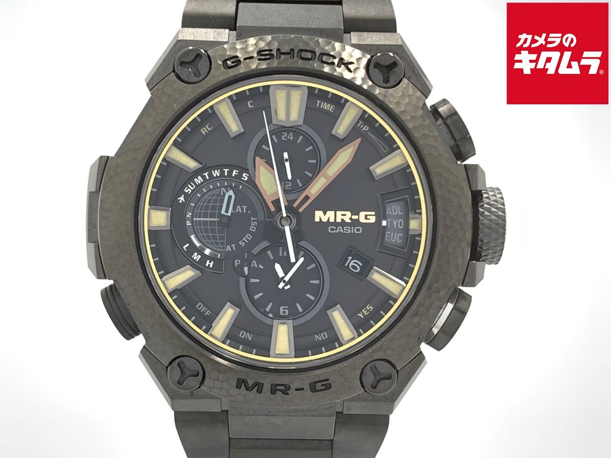 【中古】 【美品】 カシオ G-SHOCK MR-G ブラック MRG-G2000HB-1AJR チタン 鎚起(ついき)