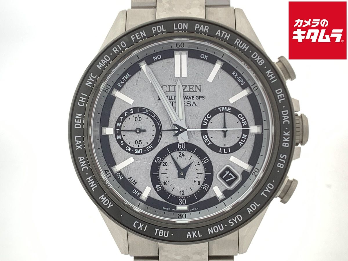 【中古】 【良品】 シチズン アテッサ アクトライン シルバー CC4076-65A/F950-0029S0G スーパーチタニウム プラチナムシャイン