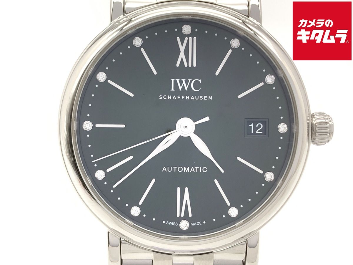 【中古】 【良品】 IWC ポートフィノ グリーン IW458602 ステンレススティール