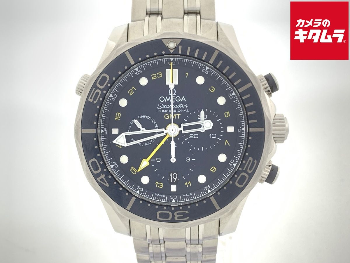 【中古】 【美品】 オメガ(OMEGA) シーマスター ダイバー300M ブルー/イエロー 212.30.44.52.03.001 ステンレススティール