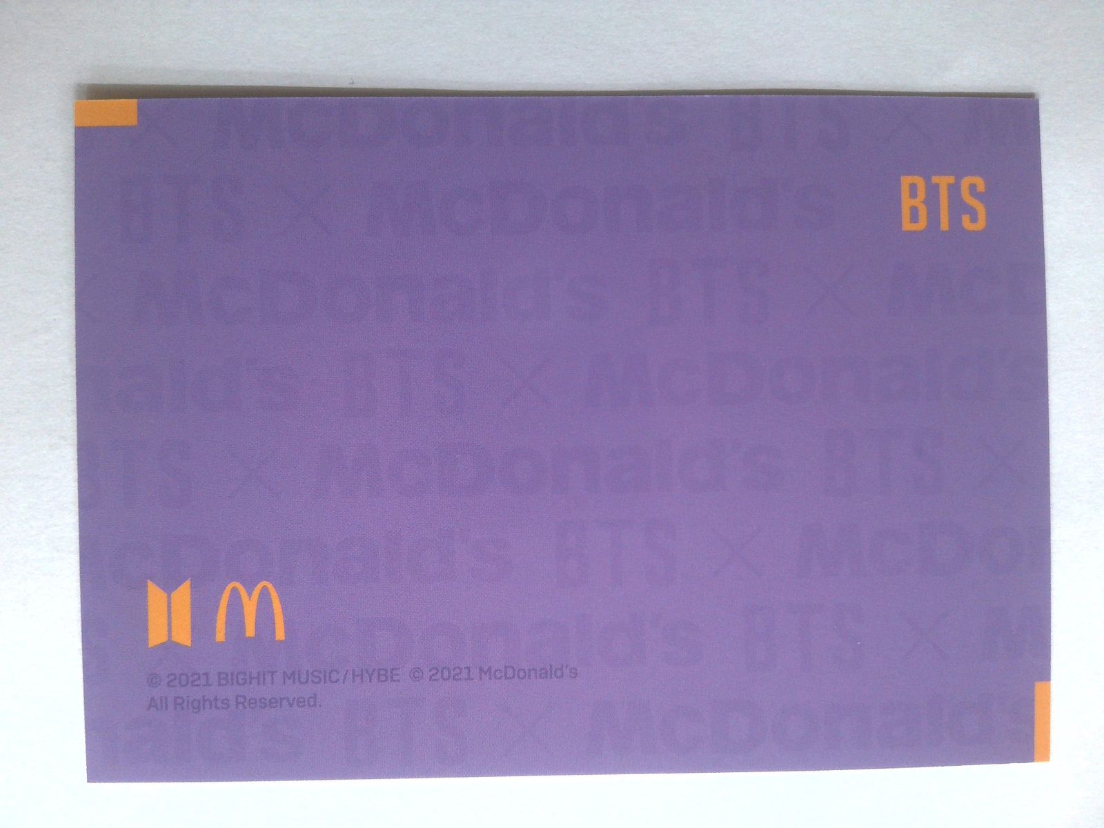 BTS トレカ BTS×マクドナルド コラボ特典 集合 バンタン - メルカリ