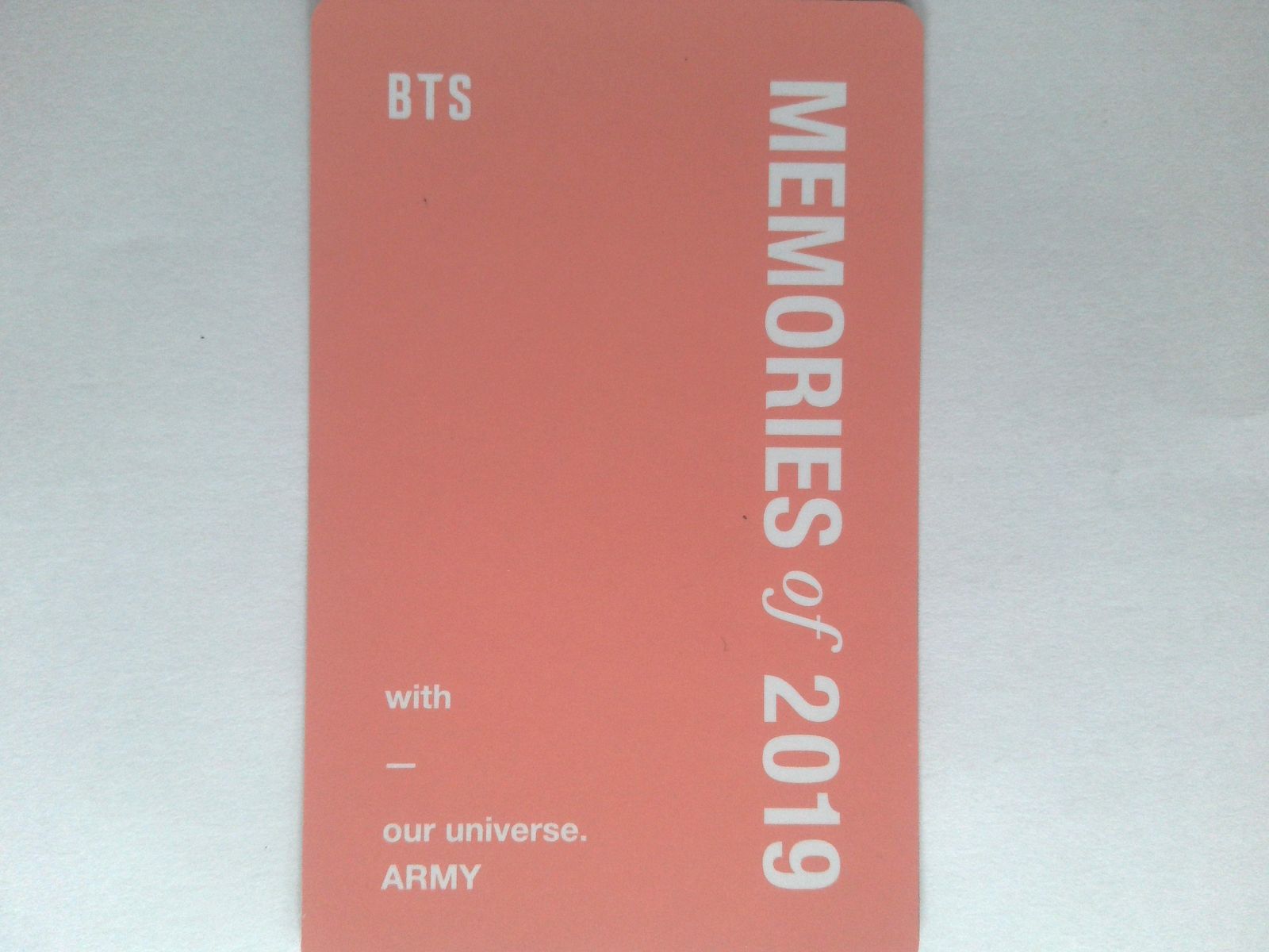 BTS SUGA トレカ Memories of 2019 DVD シュガ ユンギ - メルカリ