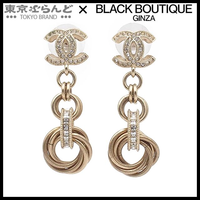 241100081727 シャネル CHANEL ピアス ゴールド メタル ラインストーン