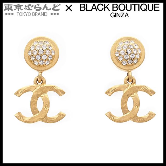 241100081706 シャネル CHANEL ピアス ゴールド メタル ラインストーン ココマーク B20P レディース
