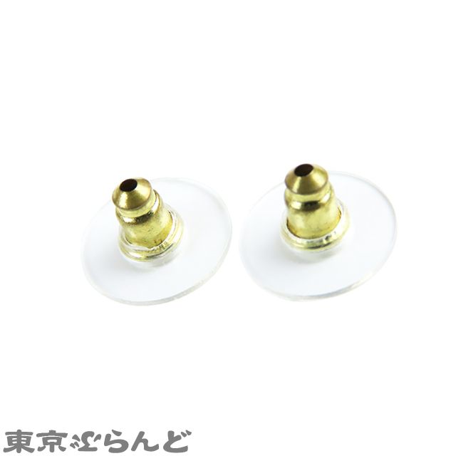 シャネル CHANEL ピアス ゴールドxブラック メタル ココマーク ターン