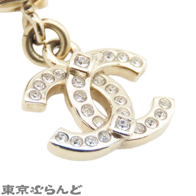 シャネル CHANEL ピアス ゴールドxブラック メタル ココマーク ターン