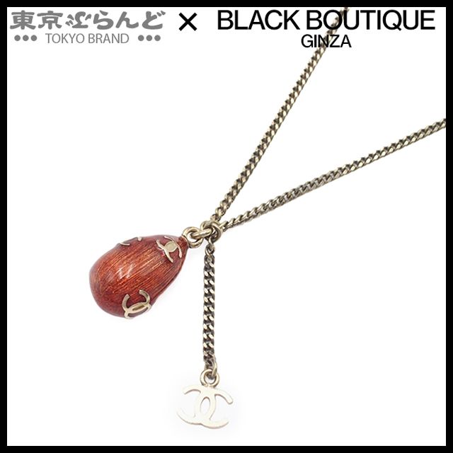 シャネル CHANEL ネックレス ゴールド メタル コスチュームパール ティアドロップ ココマーク どんぐり ペンダント 08A レディース 101819819