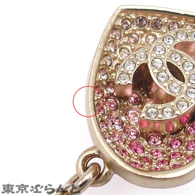 シャネル CHANEL ブレスレット ピンクxゴールド メタル コスチューム