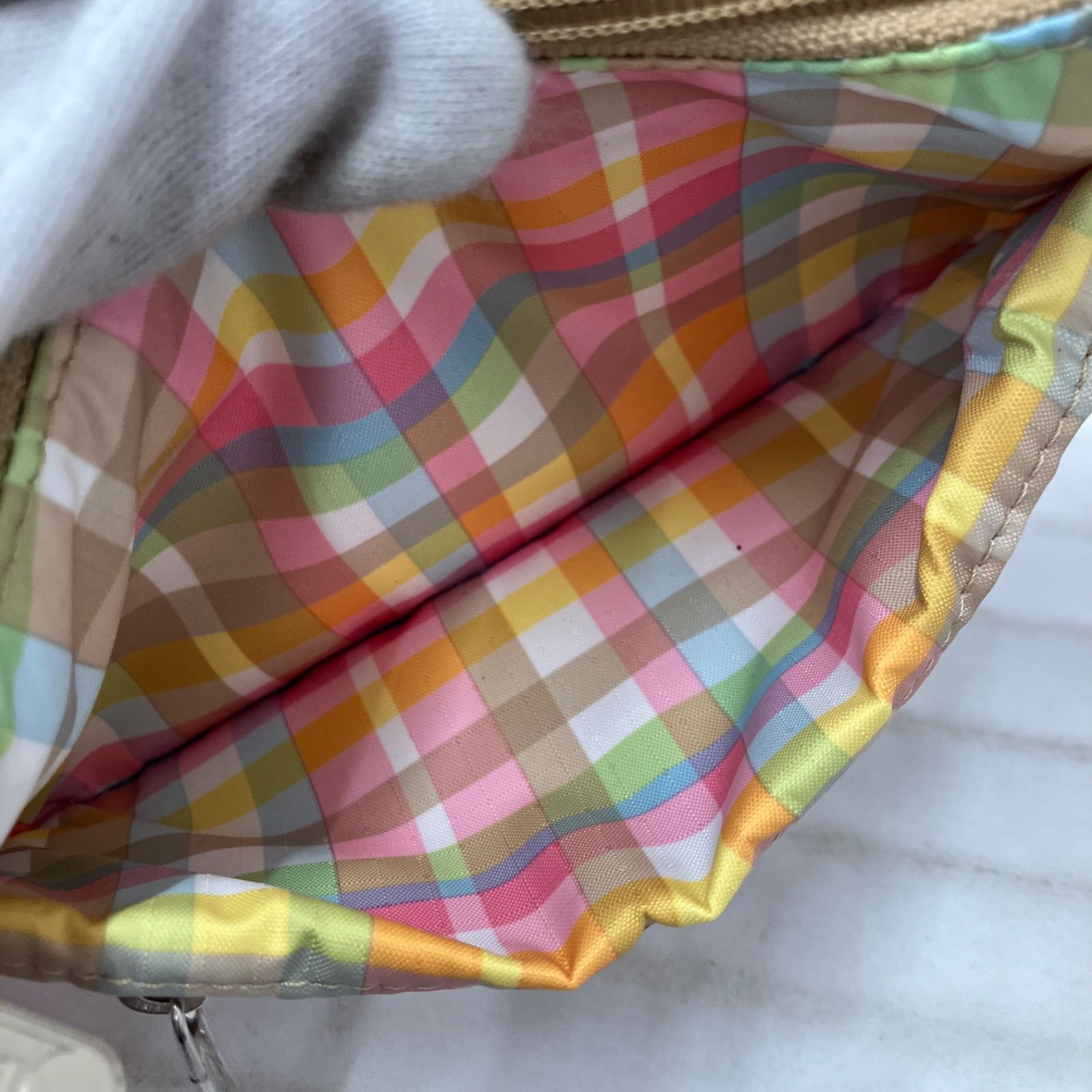 4532 LeSportsac レスポートサック ショルダーバッグ ベージュ 