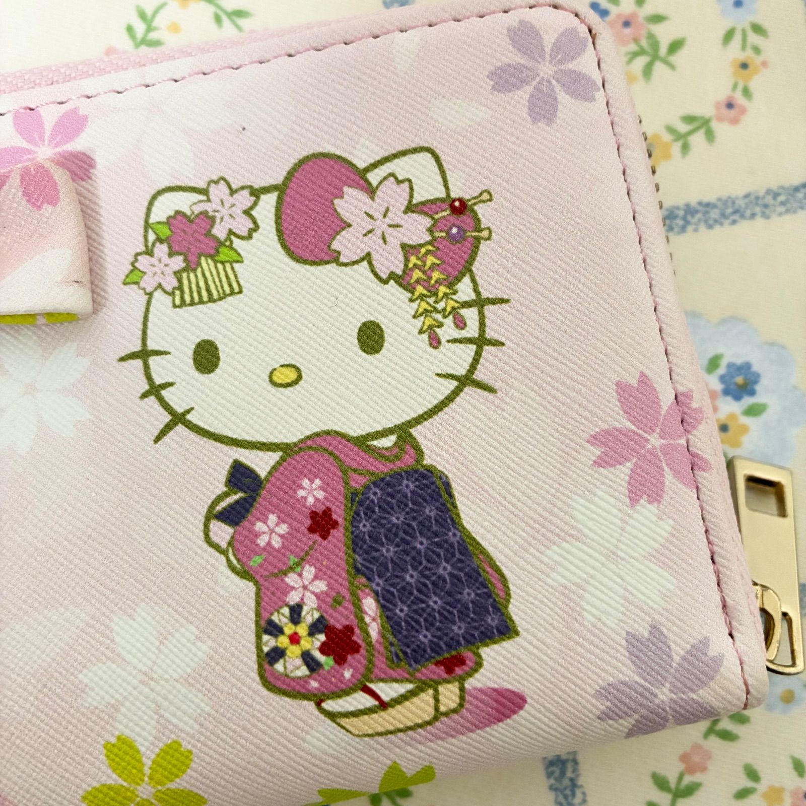 ハローキティ 和柄アイテム等 4点セット】タオルハンカチ扇 ハンカチ 